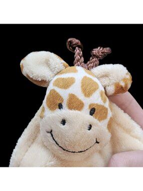 Stephan Baby Blanket Lovey Yellow Satin Giraffe 2007 28" X 38" RARE